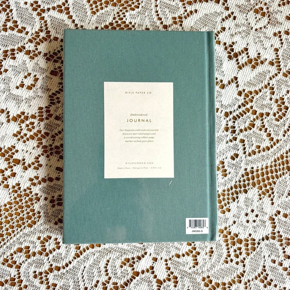 Rifle Paper Co. Embroidered Journal Initial 